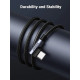 Кабел UGREEN 3А, USB-A - Type-C, US176/20856, 1 метър