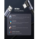 Кабел UGREEN 3A, USB-A - Type-C, US284/70255, 3 метра