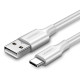 Кабел UGREEN 3A, USB-A - Type-C, US287/60122, 1.5 метра