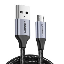 Кабел UGREEN 2A, USB-A - Micro USB, US290/60146, 1 метър Кабел UGREEN 2A, USB-A - Micro USB, US290/60146, 1 метър