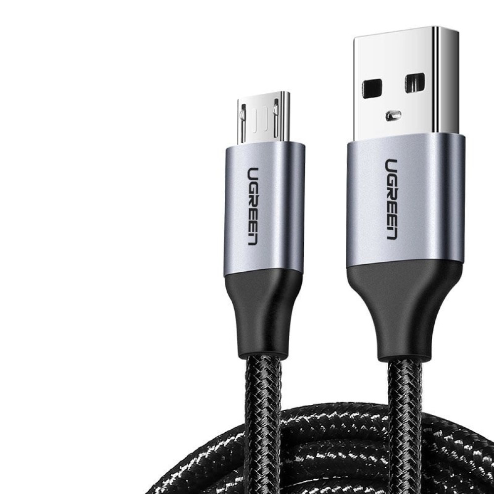 Кабел UGREEN 2A, USB-A - Micro USB, US290/60403, 3 метра Кабел UGREEN 2A, USB-A - Micro USB, US290/60403, 3 метра