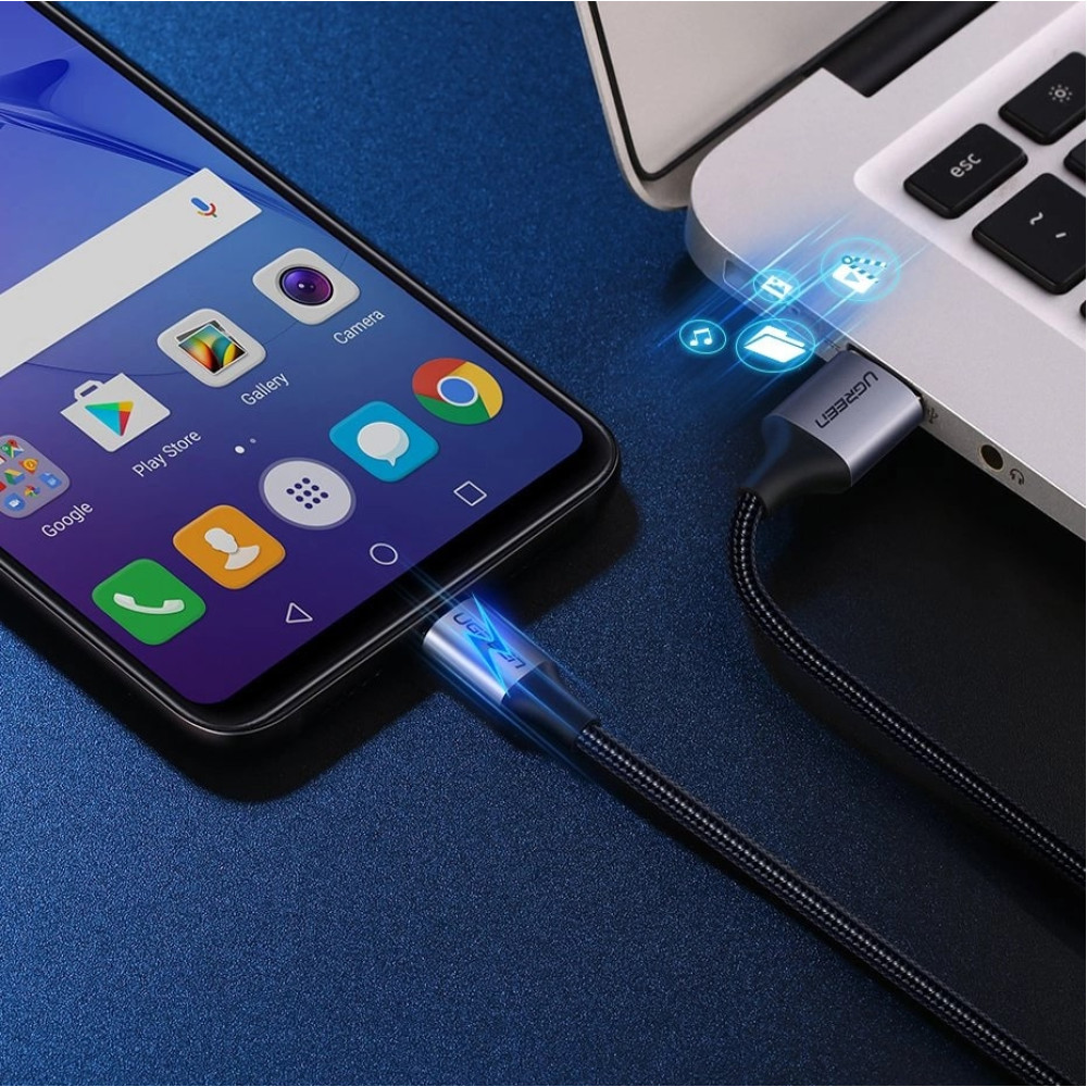 Кабел UGREEN 2A, USB-A - Micro USB, US290/60403, 3 метра Кабел UGREEN 2A, USB-A - Micro USB, US290/60403, 3 метра
