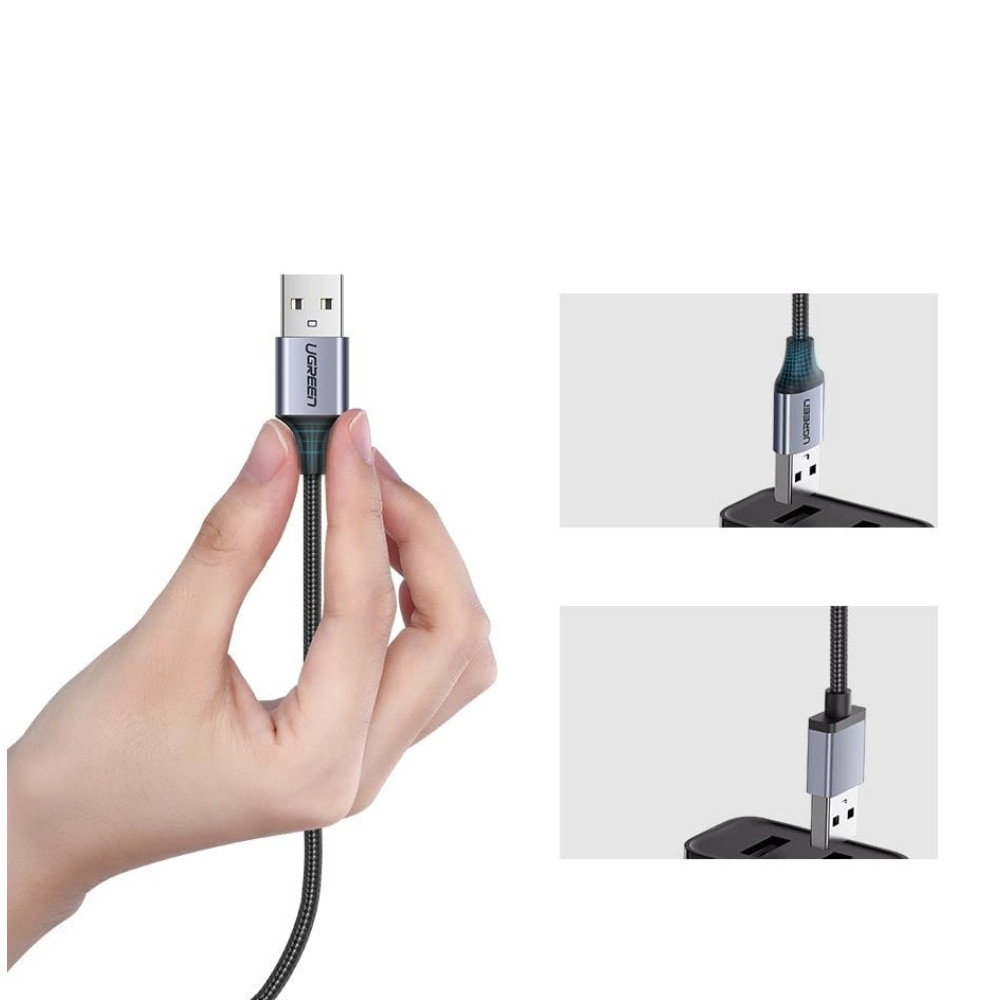 Кабел UGREEN 2A, USB-A - Micro USB, US290/60403, 3 метра Кабел UGREEN 2A, USB-A - Micro USB, US290/60403, 3 метра