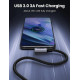 Кабел UGREEN 3A, USB-A - Type-C, US385/20299, 1 метър