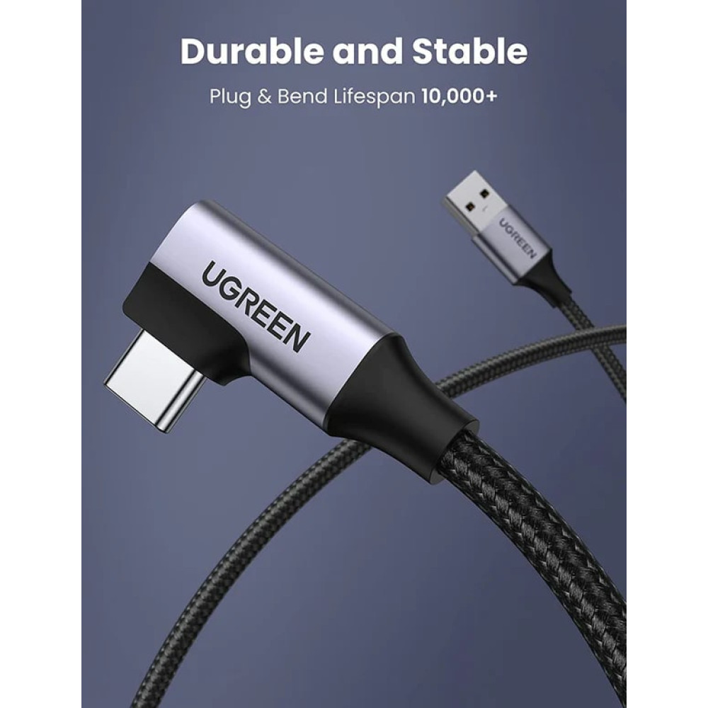 Кабел UGREEN 3A, USB-A - Type-C, US385/20299, 1 метър Кабел UGREEN 3A, USB-A - Type-C, US385/20299, 1 метър