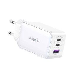 Зарядно устройство 220V UGREEN Nexode GaN - CD244/15334, 65W, USB-A, 2xUSB-C Зарядно устройство 220V UGREEN Nexode GaN - CD244/15334, 65W, USB-A, 2xUSB-C