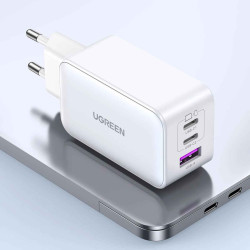 Зарядно устройство 220V UGREEN Nexode GaN - CD244/15334, 65W, USB-A, 2xUSB-C Зарядно устройство 220V UGREEN Nexode GaN - CD244/15334, 65W, USB-A, 2xUSB-C