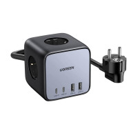Зарядно устройство 220V и разклонител UGREEN CD268/60113, 65W, 2xUSB-A, 2xUSB-C, 2xAC, DigiNest Cube GaN Зарядно устройство 220V и разклонител UGREEN CD268/60113, 65W, 2xUSB-A, 2xUSB-C, 2xAC, DigiNest Cube GaN