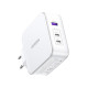 Зарядно устройство 220V UGREEN Nexode GaN - CD289/90549, 140W, USB-A, 2xUSB-C + кабел Type-C към Type-C