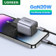 Зарядно устройство 220V UGREEN Nexode Mini GaN - CD318/90664, 20W, USB-C Зарядно устройство 220V UGREEN Nexode Mini GaN - CD318/90664, 20W, USB-C