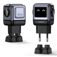 Зарядно устройство 220V UGREEN CD361/25685B, 65W, USB-A, 2xUSB-C, Nexode RG Robot GaN Зарядно устройство 220V UGREEN CD361/25685B, 65W, USB-A, 2xUSB-C, Nexode RG Robot GaN