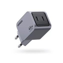 Зарядно устройство 220V UGREEN Nexode Pro GaN - X707/35008, 45W,  2xUSB-C Зарядно устройство 220V UGREEN Nexode Pro GaN - X707/35008, 45W,  2xUSB-C