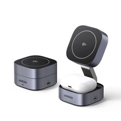 2-в-1 Холдер + Зарядна станция UGREEN Wireless Magnetic - W702/35316 2-в-1 Холдер + Зарядна станция UGREEN Wireless Magnetic - W702/35316