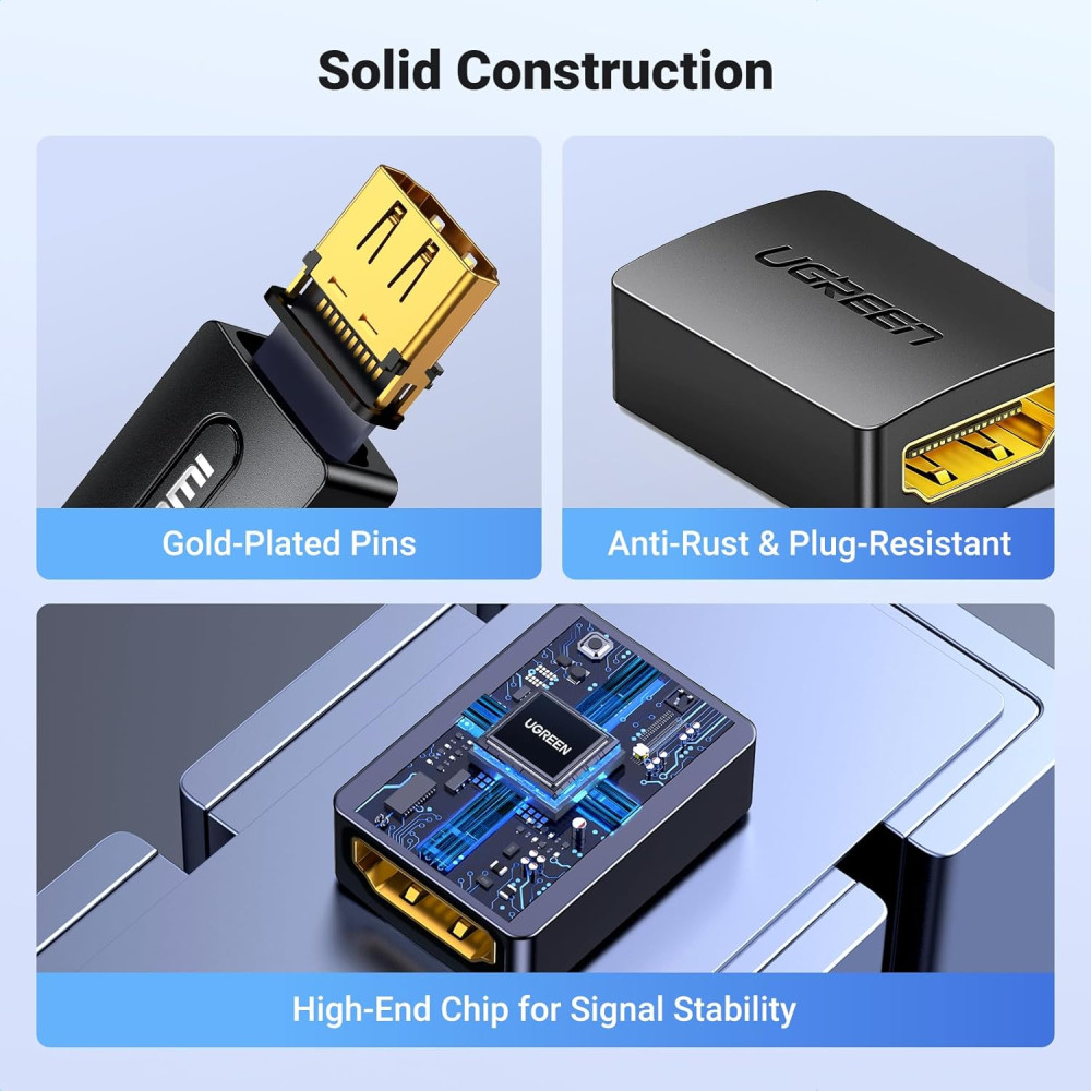 Адаптер UGREEN 20107 - HDMI към HDMI Адаптер UGREEN 20107 - HDMI към HDMI