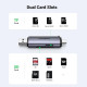 Преходник / Четец на карти UGREEN CM185/50706 - USB-A и Type-C, SD, Micro SD Преходник / Четец на карти UGREEN CM185/50706 - USB-A и Type-C, SD, Micro SD