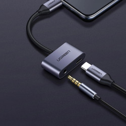 Адаптер UGREEN CM193/50596 от Type-C към AUX, USB-C Адаптер UGREEN CM193/50596 от Type-C към AUX, USB-C
