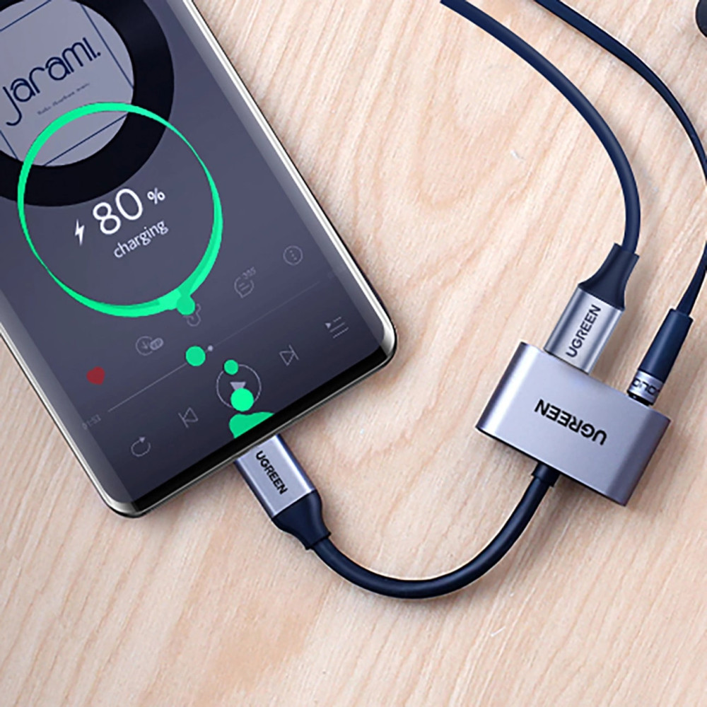 Адаптер UGREEN CM193/50596 от Type-C към AUX, USB-C Адаптер UGREEN CM193/50596 от Type-C към AUX, USB-C