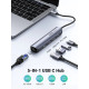 Мултифункционален хъб UGREEN CM418/10919 5в1 от Type-C към 2xUSB-A, USB-C, HDMI, RJ45 Мултифункционален хъб UGREEN CM418/10919 5в1 от Type-C към 2xUSB-A, USB-C, HDMI, RJ45