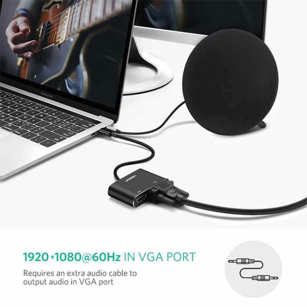 Адаптер UGREEN CM449/20518 от USB-A към HDMI, VGA Адаптер UGREEN CM449/20518 от USB-A към HDMI, VGA