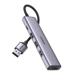 Мултифункционален хъб UGREEN CM473/20805 5в1 от USB-A към 4xUSB-A, USB-C Мултифункционален хъб UGREEN CM473/20805 5в1 от USB-A към 4xUSB-A, USB-C