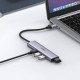 Мултифункционален хъб UGREEN CM473/20805 5в1 от USB-A към 4xUSB-A, USB-C Мултифункционален хъб UGREEN CM473/20805 5в1 от USB-A към 4xUSB-A, USB-C
