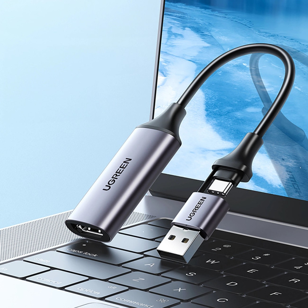 Преходник / адаптер UGREEN CM489/40189 от USB-A / Type-C към HDMI Преходник / адаптер UGREEN CM489/40189 от USB-A / Type-C към HDMI