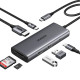Хъб UGREEN Revodok Pro 107 CM498/15531 7в1 от Type-C към HDMI, 2xUSB-A, 2xUSB-C, SD card, MicroSD card