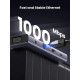 Хъб UGREEN Revodok CM498/15601 10в1 от Type-C към 3xUSB-A, USB-C, HDMI, VGA, RJ45, 3.5mm Jack, SD card, TF (MicroSD) card