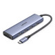 Мултифункционален хъб UGREEN CM511/20956A 6в1 от Type-C към 3xUSB-A, HDMI, SD card, MicroSD card Мултифункционален хъб UGREEN CM511/20956A 6в1 от Type-C към 3xUSB-A, HDMI, SD card, MicroSD card