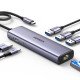 Мултифункционален хъб UGREEN CM512/15598 Revodok Pro 6в1 от Type-C към 3xUSB-A, HDMI, RJ45, USB-C Мултифункционален хъб UGREEN CM512/15598 Revodok Pro 6в1 от Type-C към 3xUSB-A, HDMI, RJ45, USB-C