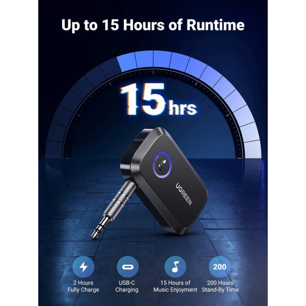 Bluetooth Адаптер UGREEN AUX - CM596/90748 Bluetooth Адаптер UGREEN AUX - CM596/90748