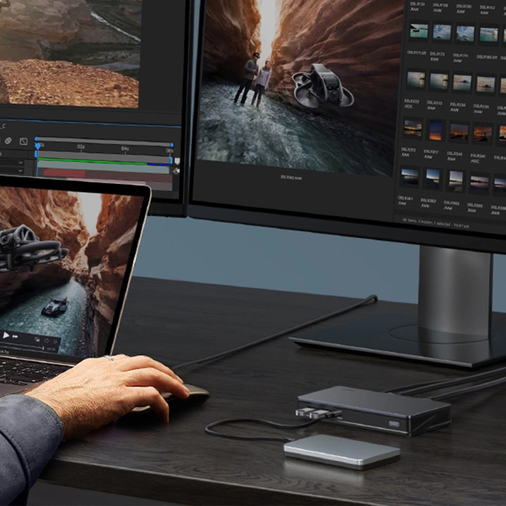 Мултифункционален хъб UGREEN Revodok Pro 209 CM615/90912 9в1 - 2xUSB-A, 2xUSB-C, 2xHDMI, 2xDisplayPort, RJ45 (LAN) Мултифункционален хъб UGREEN Revodok Pro 209 CM615/90912 9в1 - 2xUSB-A, 2xUSB-C, 2xHDMI, 2xDisplayPort, RJ45 (LAN)