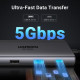 Мултифункционален хъб UGREEN CM639/15534 10в1 от Type-C към 2xHDMI, USB-A 3.0, 2xUSB-A 2.0, USB-C 3.0, SD, microSD (TF), RJ45 1000 Mbps, USB-C (PD) 100W
