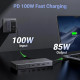 Мултифункционален хъб UGREEN CM681/15978 13в1 от Type-C към 2xHDMI, DisplayPort, 2xUSB-C, 4xUSB-A, RJ45, SD, microSD (TF), AUX 3.5mm jack