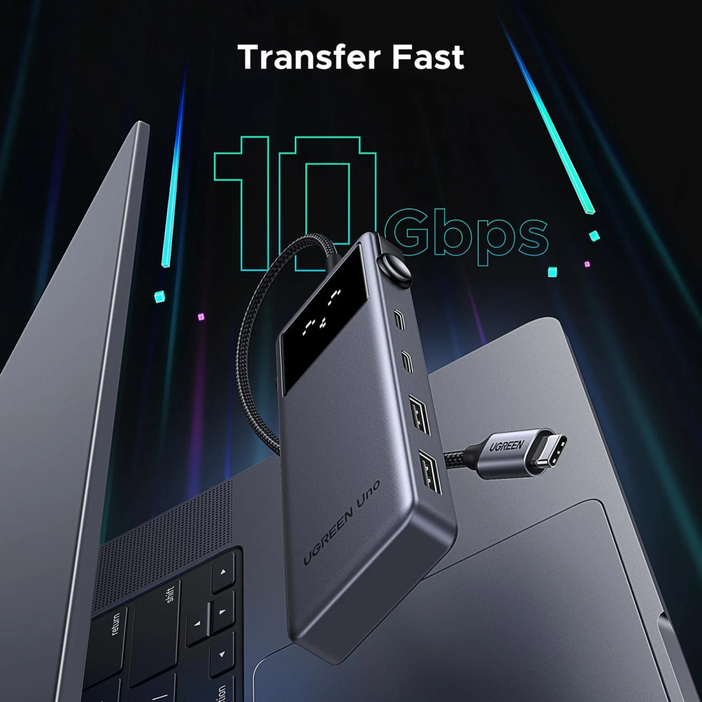 Мултифункционален хъб UGREEN UNO Robot CM888/35998 6в1 от Type-C към 2xUSB-A, 3xUSB-C, HDMI Мултифункционален хъб UGREEN UNO Robot CM888/35998 6в1 от Type-C към 2xUSB-A, 3xUSB-C, HDMI