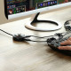 Мултифункционален хъб UGREEN CR106/20277 4в1 от USB-A към 4xUSB-A