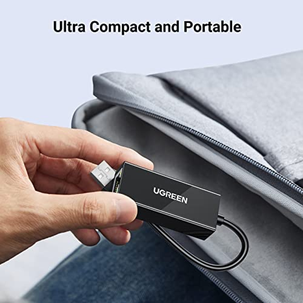 Преходник / адаптер UGREEN CR111/20256 от USB-A 3.00 към RJ45 (LAN) Преходник / адаптер UGREEN CR111/20256 от USB-A 3.00 към RJ45 (LAN)