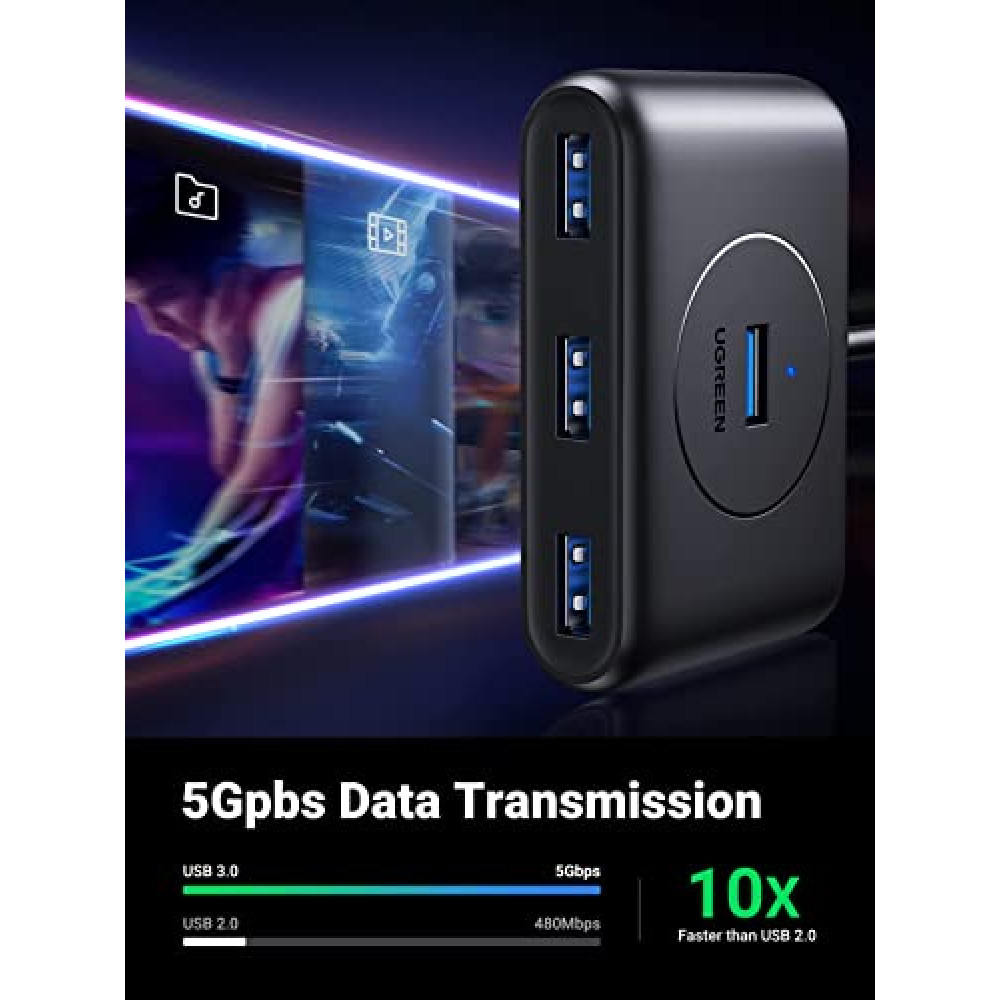 Мултифункционален хъб UGREEN CR113/20291 4в1 от USB-A към 4xUSB-A Мултифункционален хъб UGREEN CR113/20291 4в1 от USB-A към 4xUSB-A