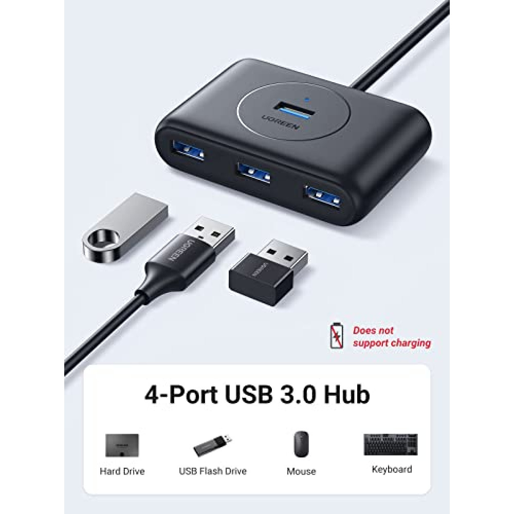 Мултифункционален хъб UGREEN CR113/20291 4в1 от USB-A към 4xUSB-A Мултифункционален хъб UGREEN CR113/20291 4в1 от USB-A към 4xUSB-A