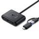 Мултифункционален хъб UGREEN CR113/40850 4в1 от USB-A/Type-C към 4xUSB-A Мултифункционален хъб UGREEN CR113/40850 4в1 от USB-A/Type-C към 4xUSB-A