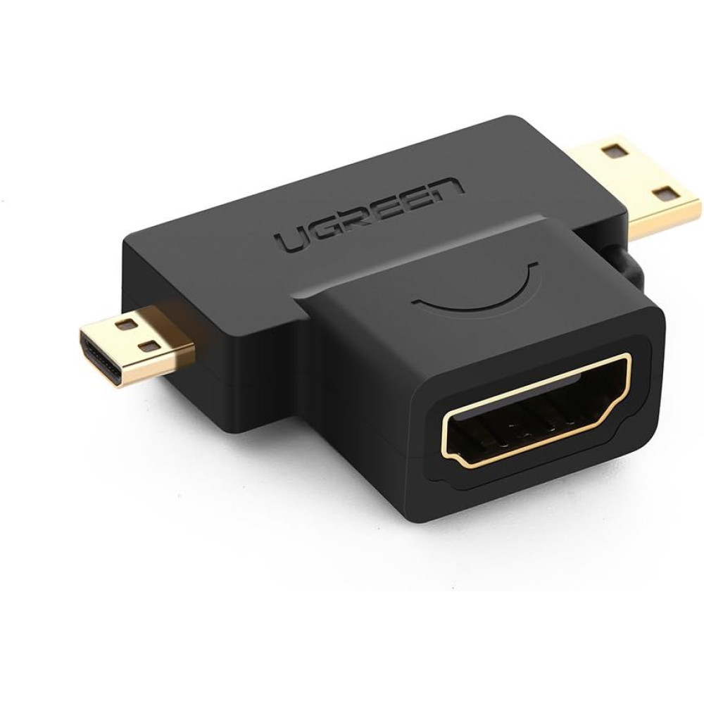 Адаптер UGREEN 2в1 HD129/20144 - Mini HDMI, Micro HDMI към HDMI