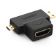 Адаптер UGREEN 2в1 HD129/20144 - Mini HDMI, Micro HDMI към HDMI