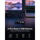 Превключвател UGREEN Sharing Switch Box US216/30767 от 2xUSB-A към 4xUSB-A