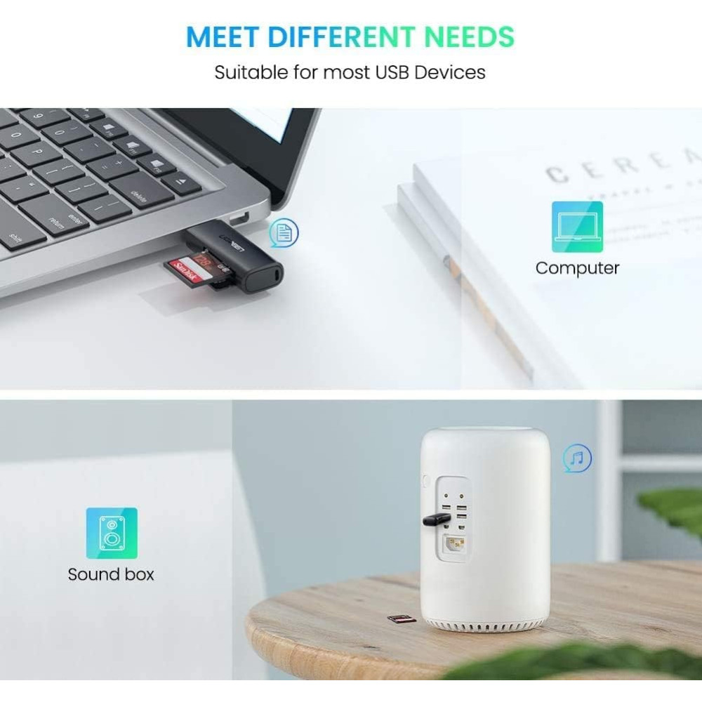Четец на карти UGREEN CM264/60722- USB-A, SD, Micro SD Четец на карти UGREEN CM264/60722- USB-A, SD, Micro SD