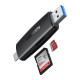 Четец на карти UGREEN CM304/80191 - USB-A и Type-C, SD, Micro SD