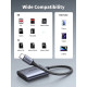 Четец на карти UGREEN CM401/80888 2в1 - Type-C, SD, Micro SD