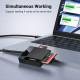Четец на карти UGREEN CR125/30333 - USB-A, SD, microSD (TF), CompactFlash (CF), Memory Stick (MS) Четец на карти UGREEN CR125/30333 - USB-A, SD, microSD (TF), CompactFlash (CF), Memory Stick (MS)