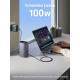 Докинг станция UGREEN CM555/90325 12в1 - 3xHDMI, DisplayPort, 3xUSB-A, USB-C, RJ45, SD, MicroSD (TF), AUX