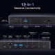 Докинг станция UGREEN U709/25085EU 13в1 - 2xThunderbolt, HDMI, DisplayPort, 2xUSB-C, 3xUSB-A, RJ45, SD, MicrosR (TF), AUX, DC Докинг станция UGREEN U709/25085EU 13в1 - 2xThunderbolt, HDMI, DisplayPort, 2xUSB-C, 3xUSB-A, RJ45, SD, MicrosR (TF), AUX, DC