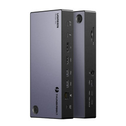 Докинг станция UGREEN U709/25085EU 13в1 - 2xThunderbolt, HDMI, DisplayPort, 2xUSB-C, 3xUSB-A, RJ45, SD, MicrosR (TF), AUX, DC Докинг станция UGREEN U709/25085EU 13в1 - 2xThunderbolt, HDMI, DisplayPort, 2xUSB-C, 3xUSB-A, RJ45, SD, MicrosR (TF), AUX, DC